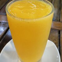 Mango smoothie, 70 baht  at Veggie Tales x Wagging Tales Cafe in Hua Hin