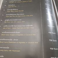 Menu at Veggie Tales x Wagging Tales Cafe in Hua Hin