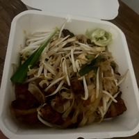 Pad Thai with vegan “pork"  at Veggie Tales x Wagging Tales Cafe in Hua Hin