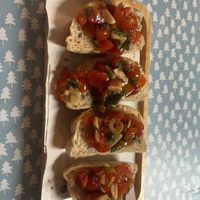 Tomato bruschetta   at Veggie Tales x Wagging Tales Cafe in Hua Hin