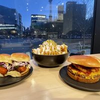 The spread  at Mavericks Burger Co in Toronto