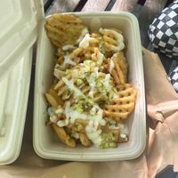 dilly pickle fries at Mavericks Burger Co in Toronto