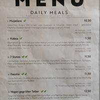 Menu -- Daily Meals at HIMMEL 8 in Berlin