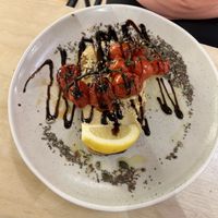 Hummus on toast  at Laughing Dog in Worthing