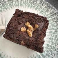 Vegan Walnut Brownie  at Laughing Dog in Worthing