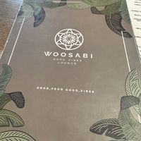 Menu  at Woosabi in Wroclaw