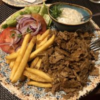The Gyros platter  at AhimSa Vega-Yoga in Belgrade