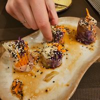 Spring rolls at AhimSa Vega-Yoga in Belgrade