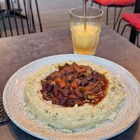 Red beans bourguignon at AhimSa Vega-Yoga in Belgrade