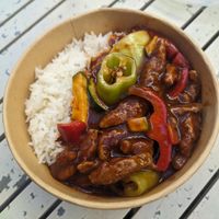 Ganbian veggie chicken at Bowls & Pots by Maykay in Graz