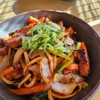 Soba noodles at Midtown Public House in Port Angeles