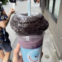 Purple topper   at Everglazed Donuts & Cold Brew in Lake Buena Vista