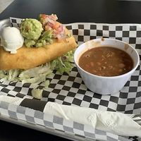 Chimichanga.  at the hive vegan eatery in Houston