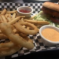 Buffalo chick’n sandwich at the hive vegan eatery in Houston