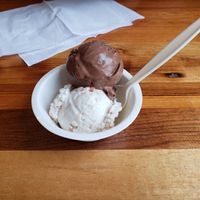 Coconut and chocolate vegan ice cream at The Parlour in Durham
