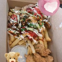 Mixed kebab box   at Vegan Sting in Manchester