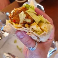 Fried chickn kebab at Vegan Sting in Manchester