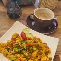 Vegane eierspeis at Ile de France in Klagenfurt