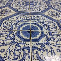 Tiles at Lupin Snack Bar in Porto