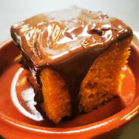 Bolo de cenoura at Lupin Snack Bar in Porto