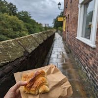 Almond croissant at Fika+ in Chester