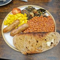 Cooked breakfast at Fika+ in Chester