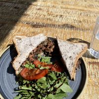 juicy marbles on gluten free sandwich   at Fika+ in Chester