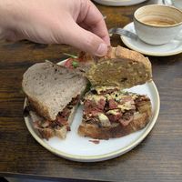 Juicy marbles sandwich at Fika+ in Chester