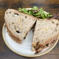 Juicy marbles sandwich on sourdough   at Fika+ in Chester