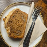 Coffee & walnut cake at Fika+ in Chester