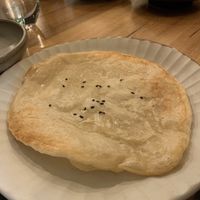 Vegan flat bread  at Monsoon in Launceston