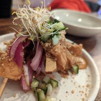 Tofu skewers at Monsoon in Launceston