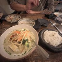 Tofu green curry  at Monsoon in Launceston