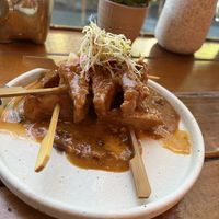 Satay tofu  at Monsoon in Launceston