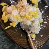 Mango Sticky Rice  at Asian Fusion Thai and Laos Cuisine in Fort Bragg