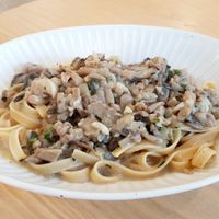 Mushroom pasta at Wholesome 홀썸 in Seoul