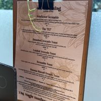 Menu   at The Magic Sunflower in Dronfield