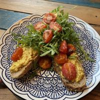 Scrambled tofu  at The Magic Sunflower in Dronfield