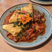 Waldpilzragout mit Rosmarinpolenta at  EssEnz in Muehlacker