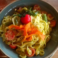 Bärlauch Nudeln at  EssEnz in Muehlacker