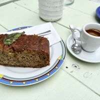 The banana bread   at Café Rotkehlchen - Merowingerstraße in Cologne
