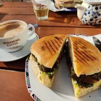 Tomatoe "Nozarella" Panini at Café Rotkehlchen - Merowingerstraße in Cologne