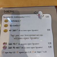 Menu - meals. at Café Rotkehlchen - Merowingerstraße in Cologne
