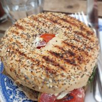 Tuna Bagel at Café Rotkehlchen - Merowingerstraße in Cologne
