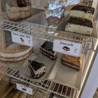 selection of cakes at Café Rotkehlchen - Merowingerstraße in Cologne