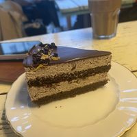 Orange cake  at Café Rotkehlchen - Merowingerstraße in Cologne