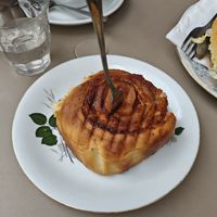 Cinnamon roll at Café Rotkehlchen - Merowingerstraße in Cologne