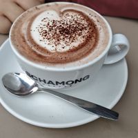Hot chocolate at Café Rotkehlchen - Merowingerstraße in Cologne