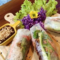 Tofu rice paper rool ( Summer Roll) #Veganuary at Nora's Cafe in Phu Quoc