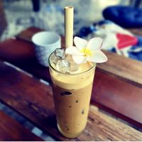Very good and creamy milk coffee   at Nora's Cafe in Phu Quoc